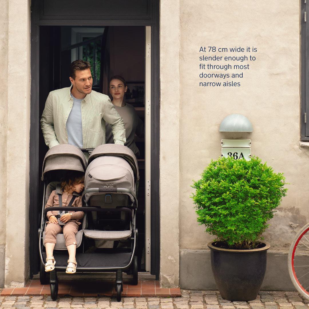 Nuna TRVL DUBL Pushchair - Caviar - Image 4