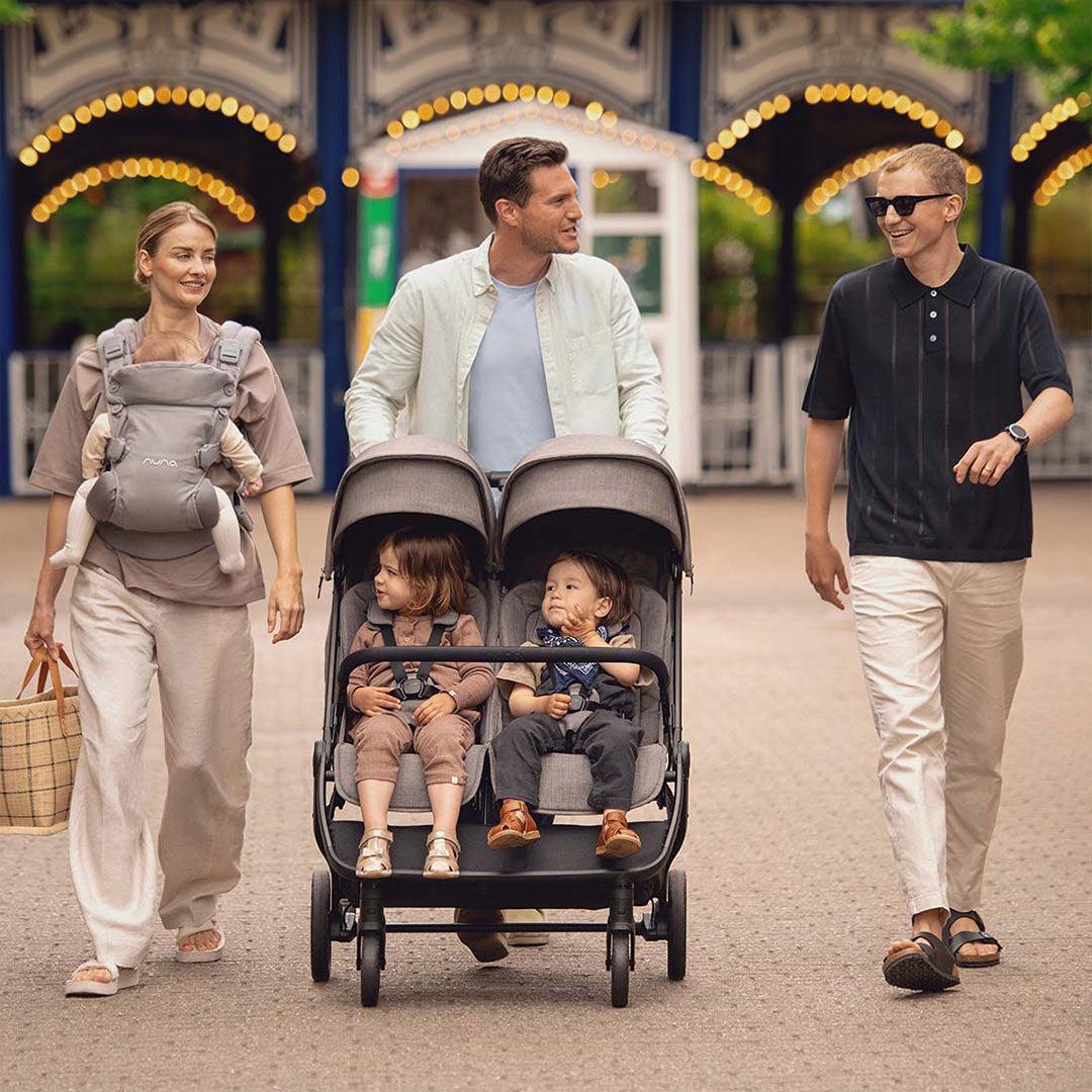 Nuna TRVL DUBL Pushchair - Caviar - Image 6
