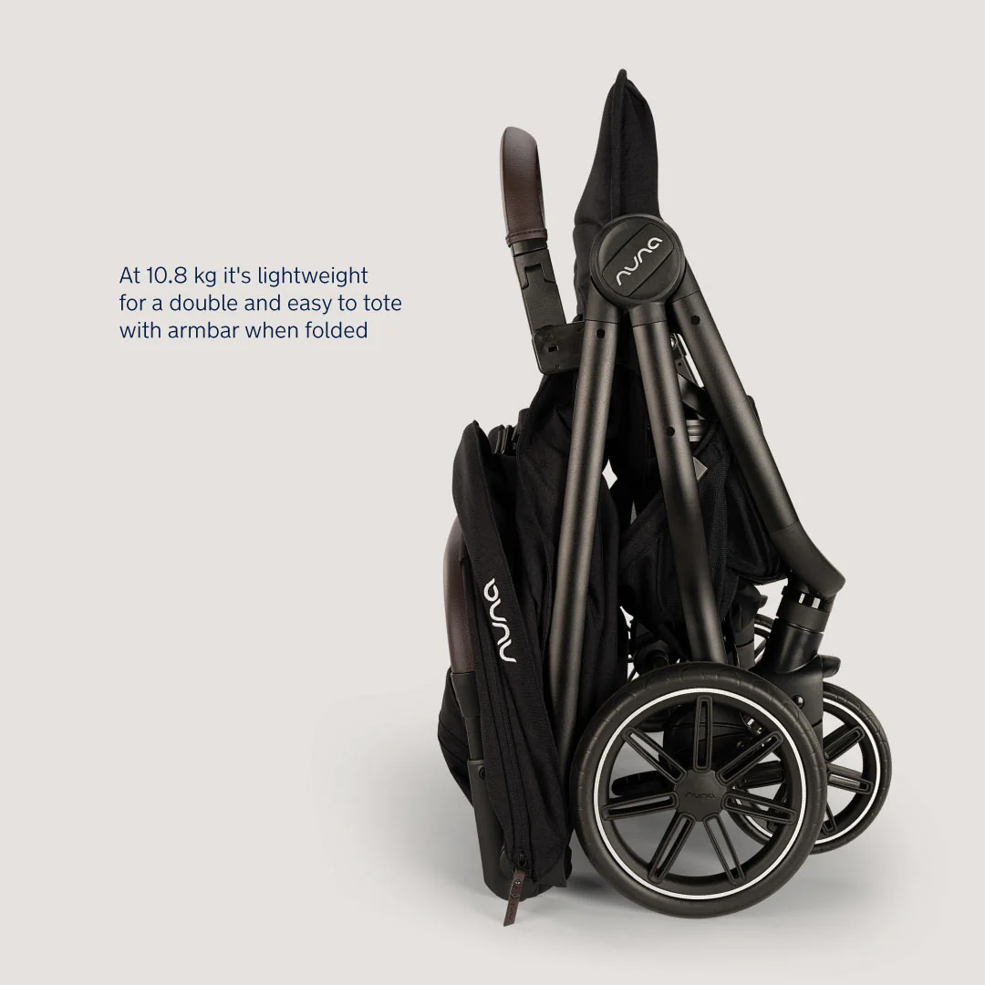 Nuna TRVL DUBL Pushchair - Caviar - Image 9