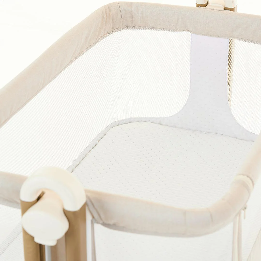 Obaby Cloud Bedside Crib - Oatmeal - Image 15