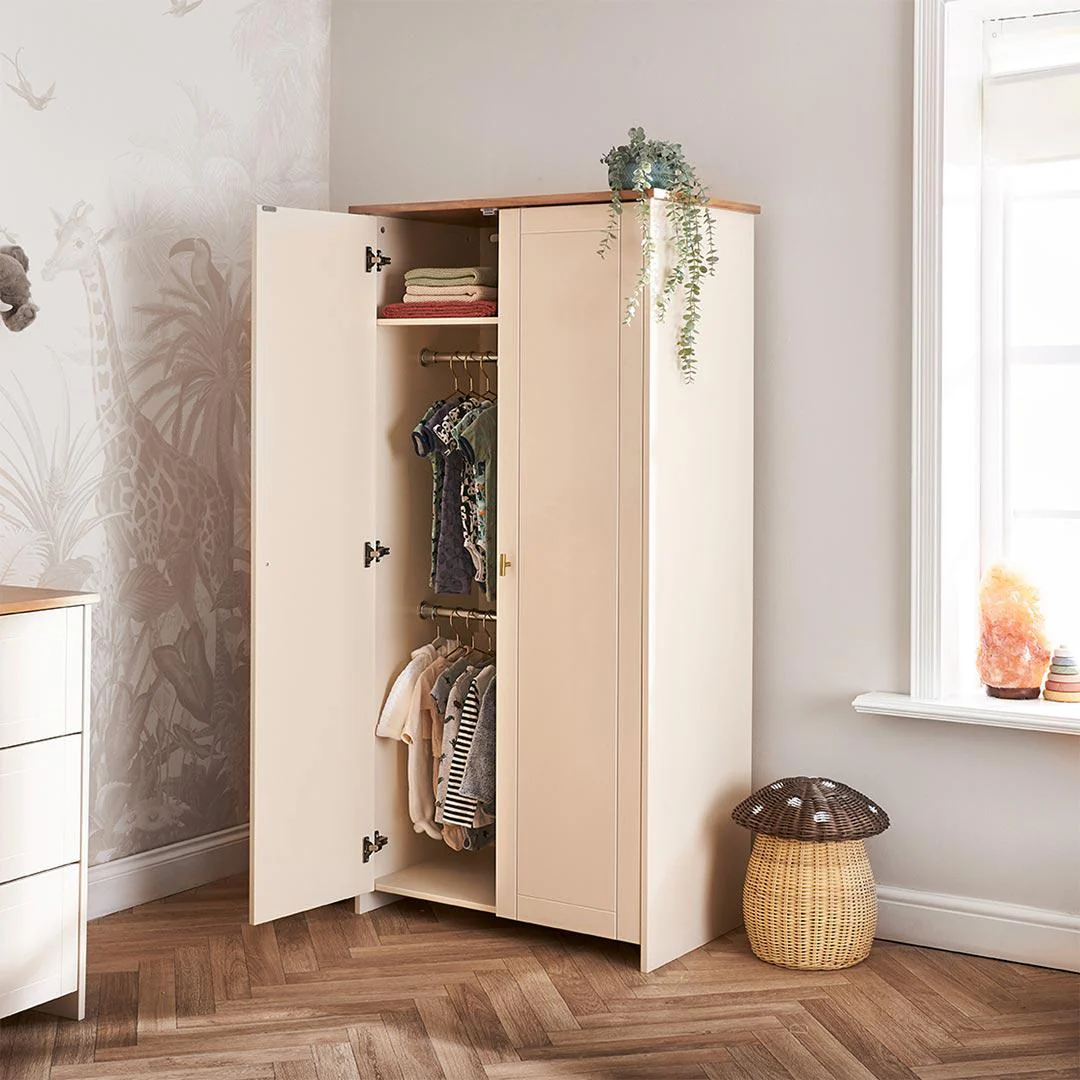 Obaby Evie Double Wardrobe - Cashmere - Image 3