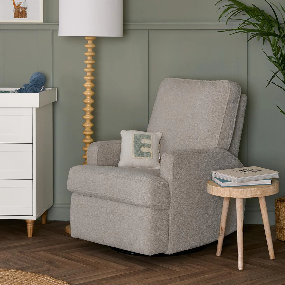 Obaby Madison Electric Recliner Chair - Teddy Fabric Truffle - Image 2