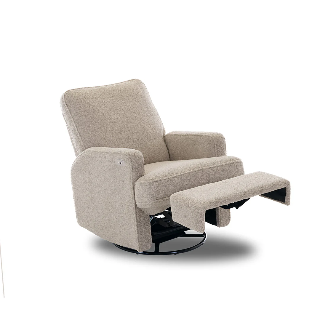 Obaby Madison Electric Recliner Chair - Teddy Fabric Truffle - Image 5