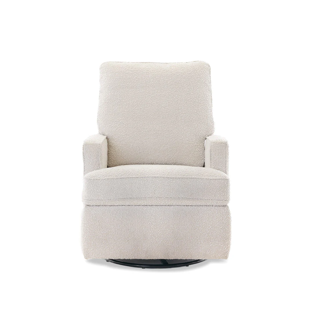 Obaby Madison Swivel Glider Recliner Chair - Bouclé Style - Image 3