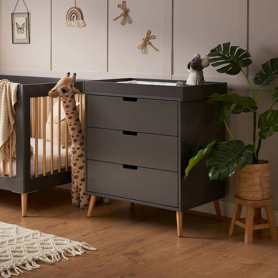 Obaby Maya Changing Unit - Slate + Natural - Image 2