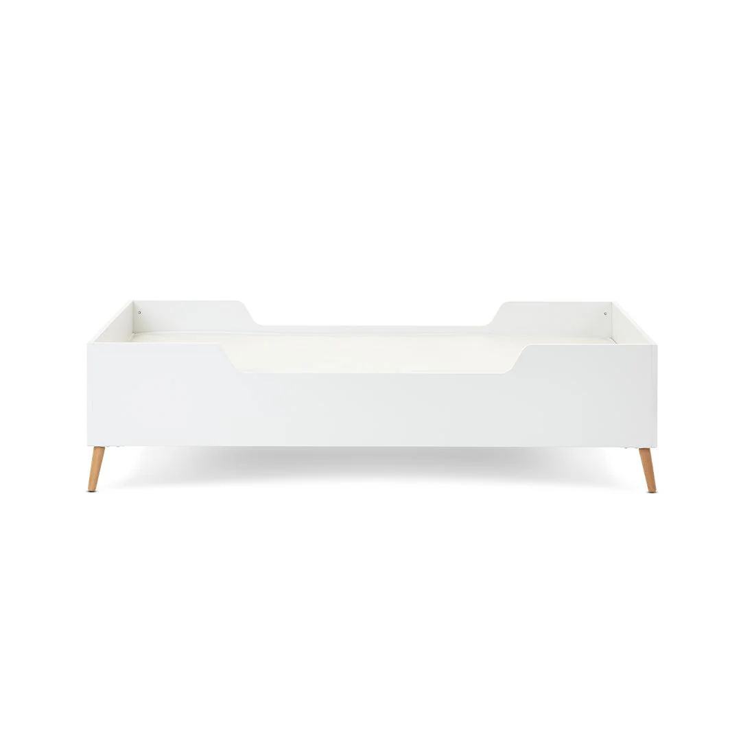 Obaby Maya Toddler Bed - White + Natural - Image 3