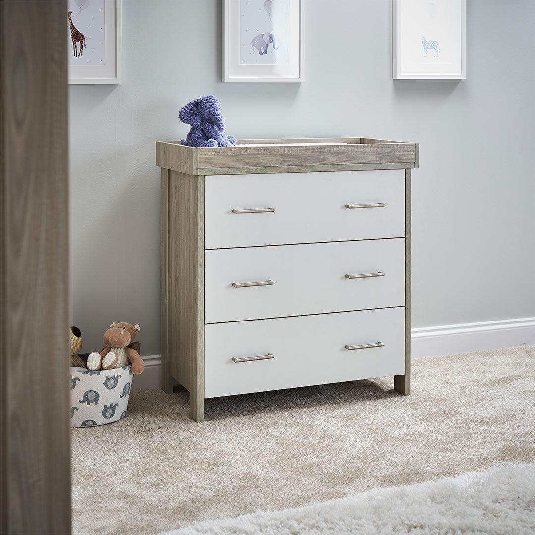 Obaby Nika 2 Piece Room Set - Grey Wash + White - Image 4
