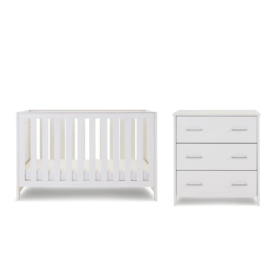 Obaby Nika 2 Piece Room Set - White Wash