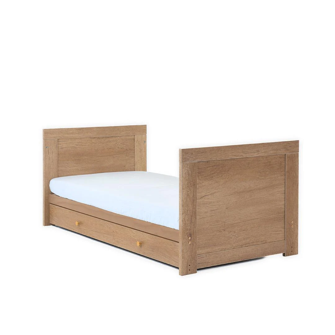 Obaby Nika Cot Bed & Under Drawer - Oak - Image 4
