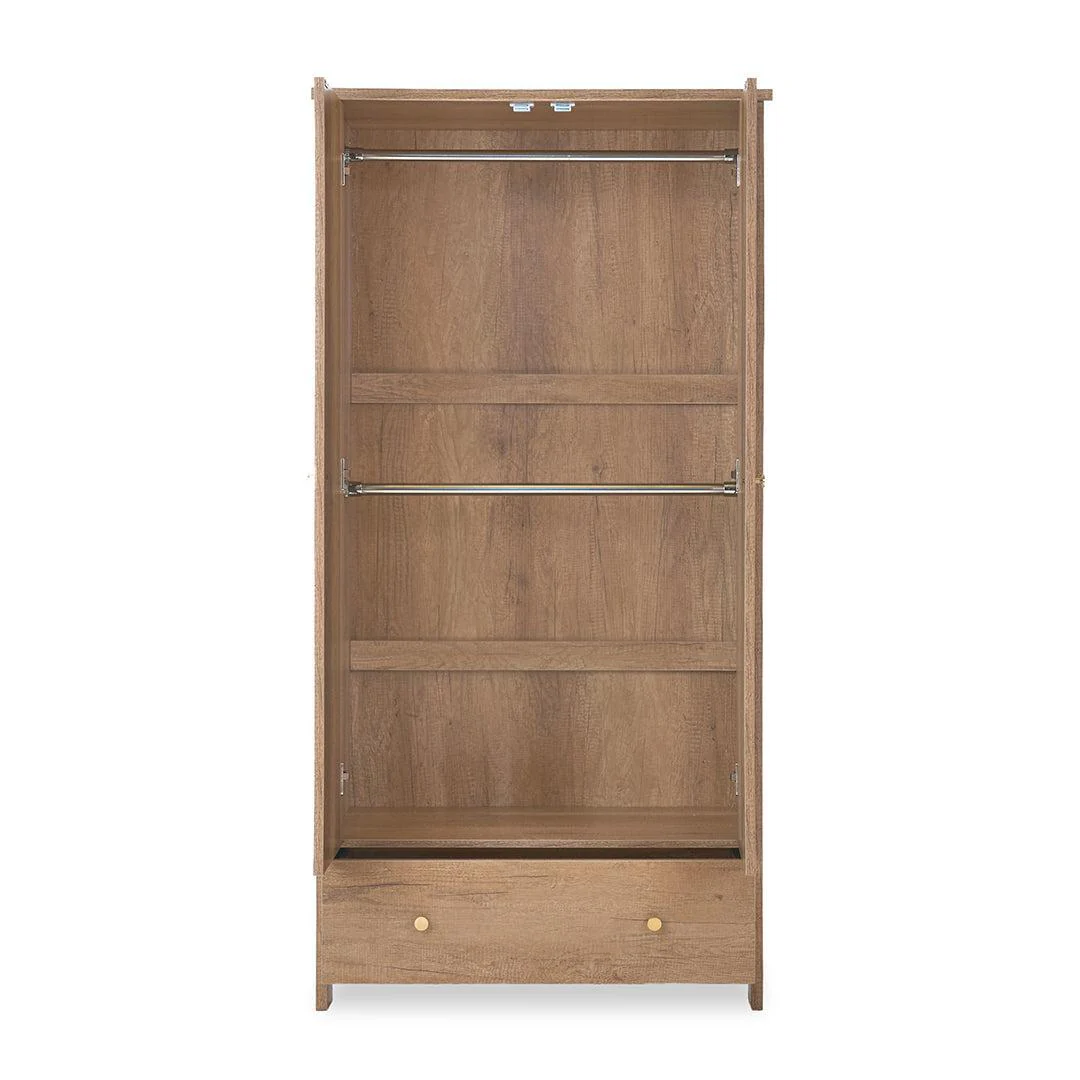 Obaby Nika Double Wardrobe - Oak - Image 4