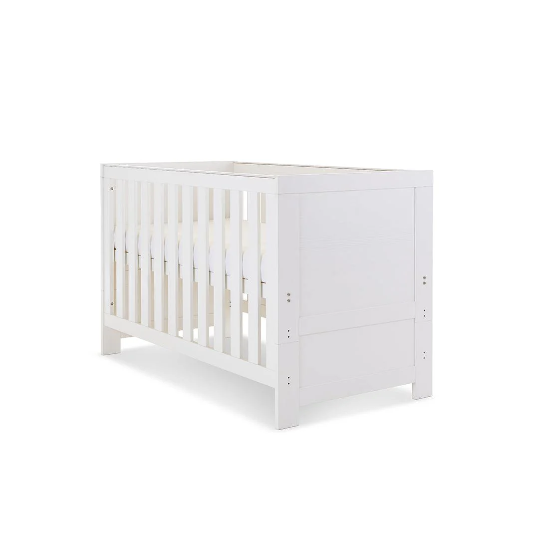 Obaby Nika Cot Bed - White Wash - Image 5