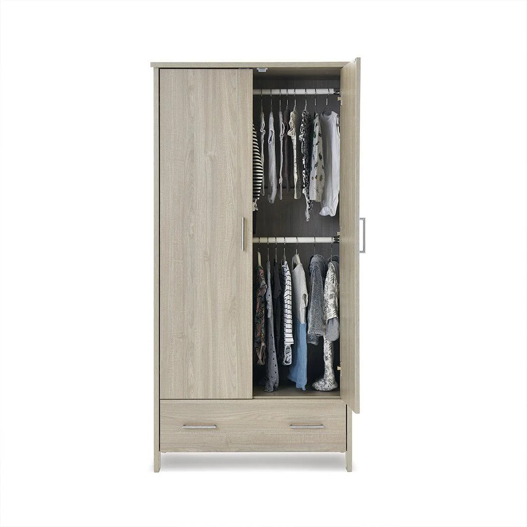 Obaby Nika Double Wardrobe - Grey Wash - Image 4