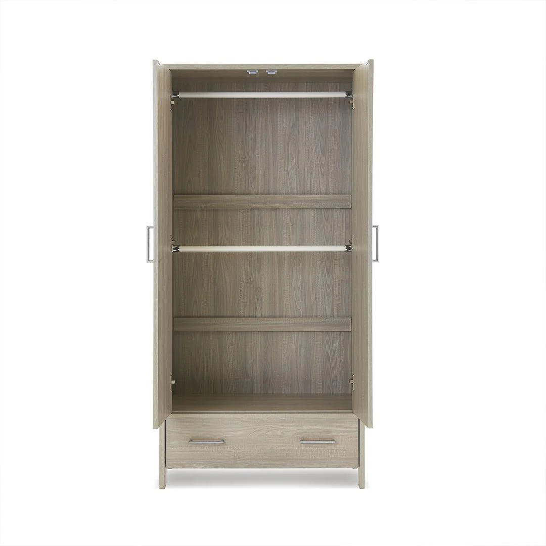 Obaby Nika Double Wardrobe - Grey Wash - Image 5
