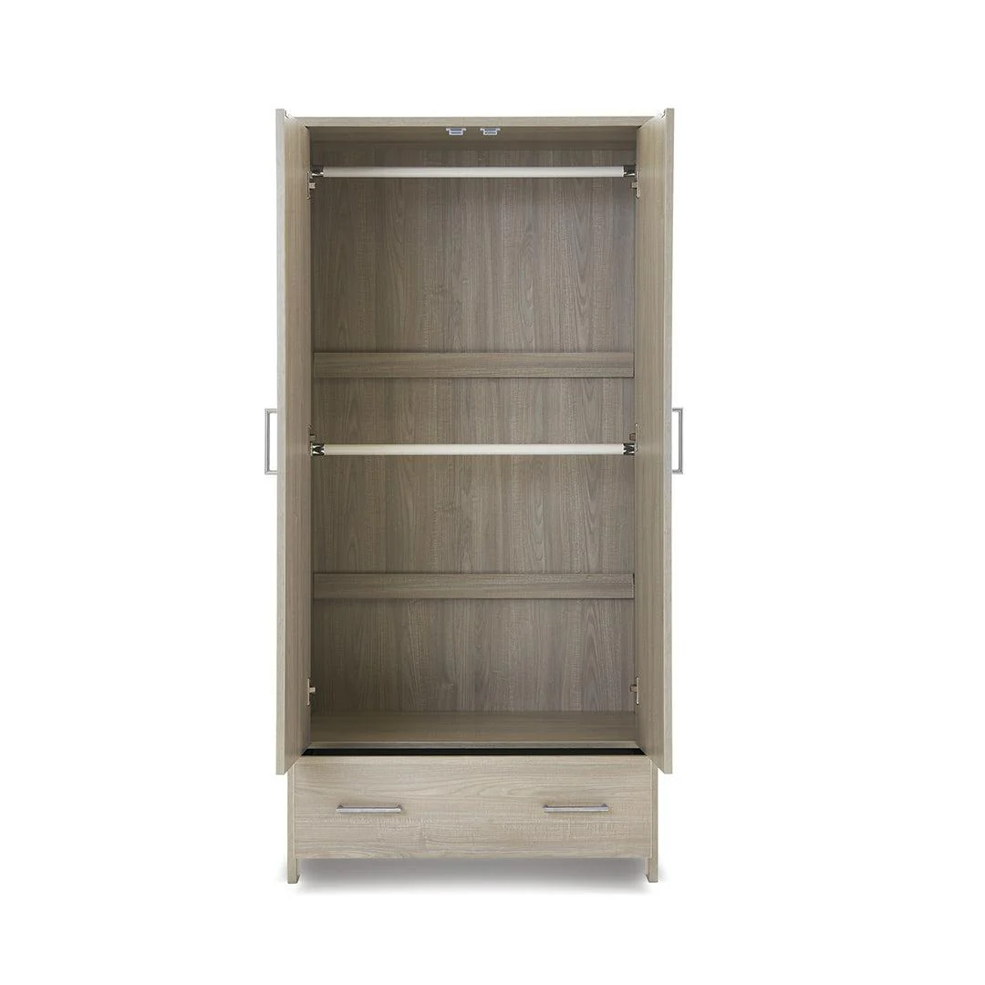 Obaby Nika Double Wardrobe - Grey Wash - Image 6