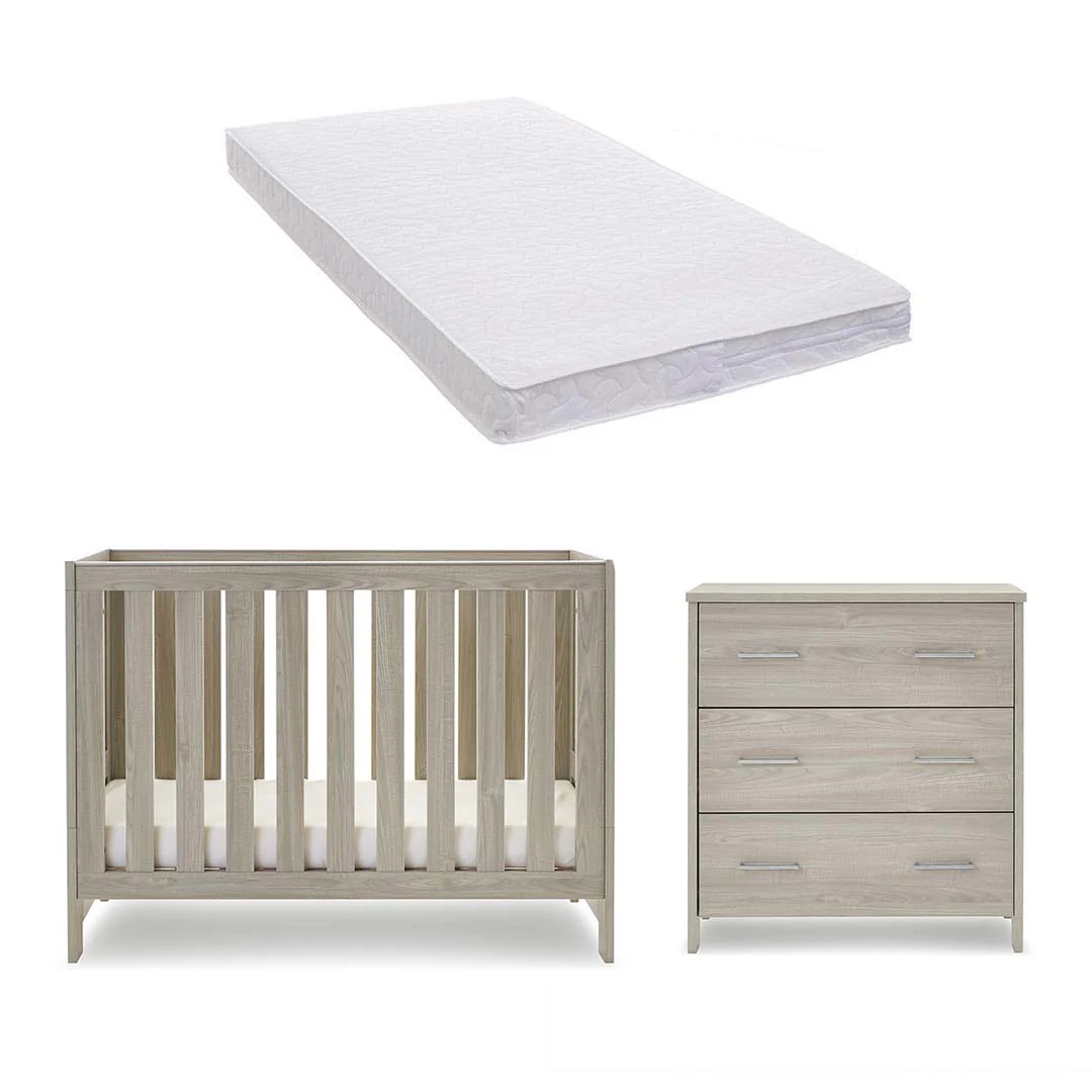 Obaby Nika Mini 2 Piece Room Set - Grey Wash - Image 4