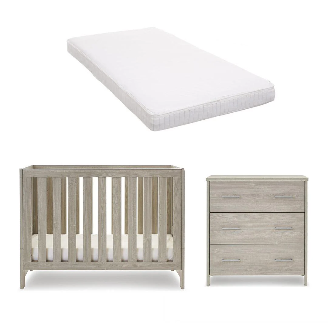 Obaby Nika Mini 2 Piece Room Set - Grey Wash - Image 5