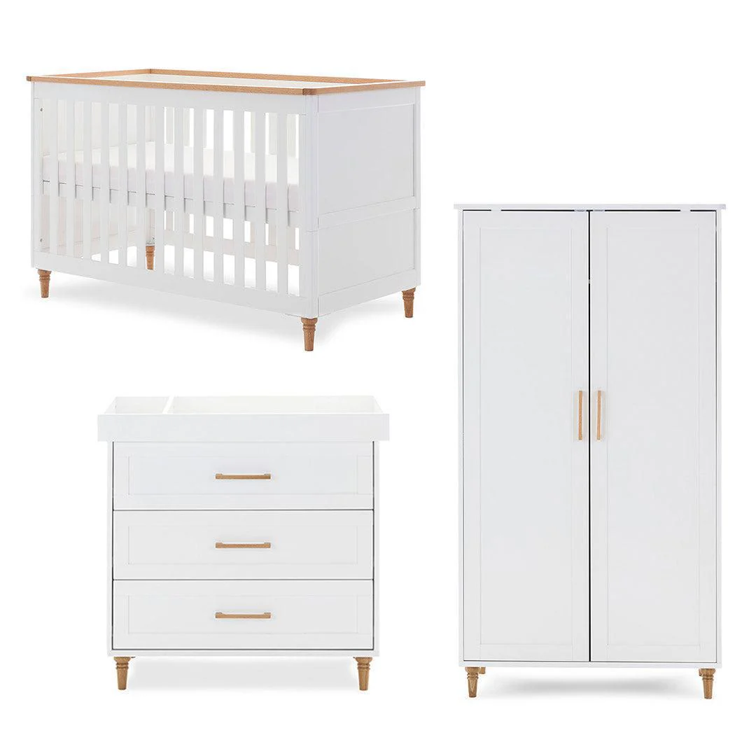 Obaby Orla 3 Piece Room Set - White