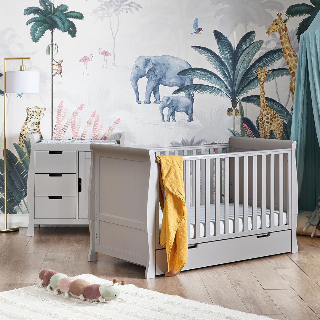 Obaby Stamford Classic 2 Piece Room Set - Warm Grey - Image 2