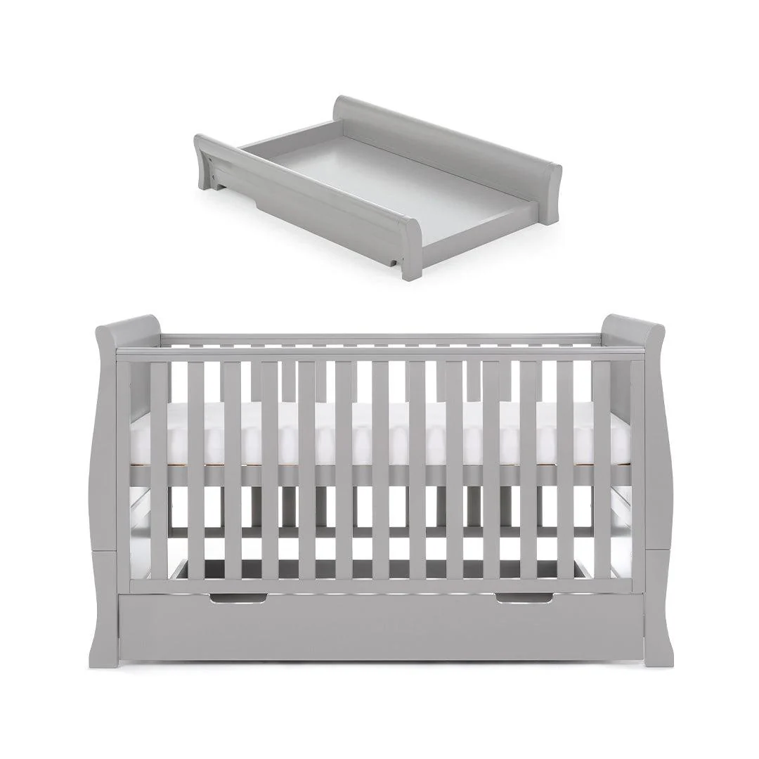 Obaby Stamford Classic Cot Bed - Warm Grey - Image 11