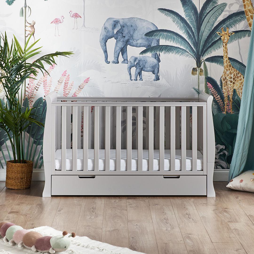 Obaby Stamford Classic Cot Bed - Warm Grey - Image 2