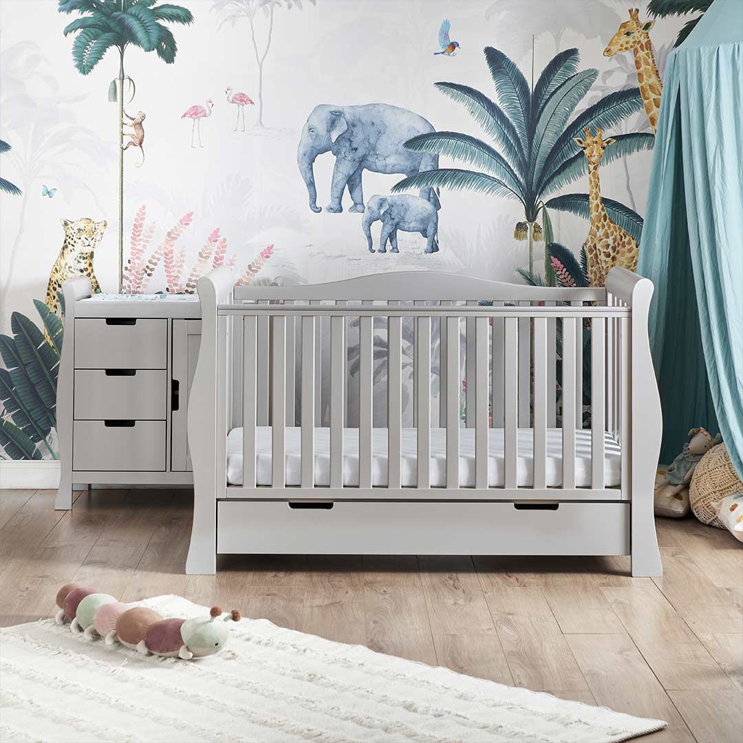 Obaby Stamford Luxe 2 Piece Room Set - Warm Grey - Image 2