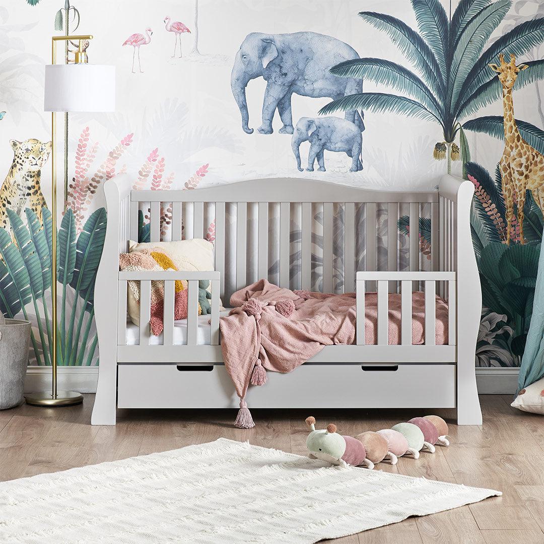 Obaby Stamford Luxe Cot Bed - Warm Grey - Image 3