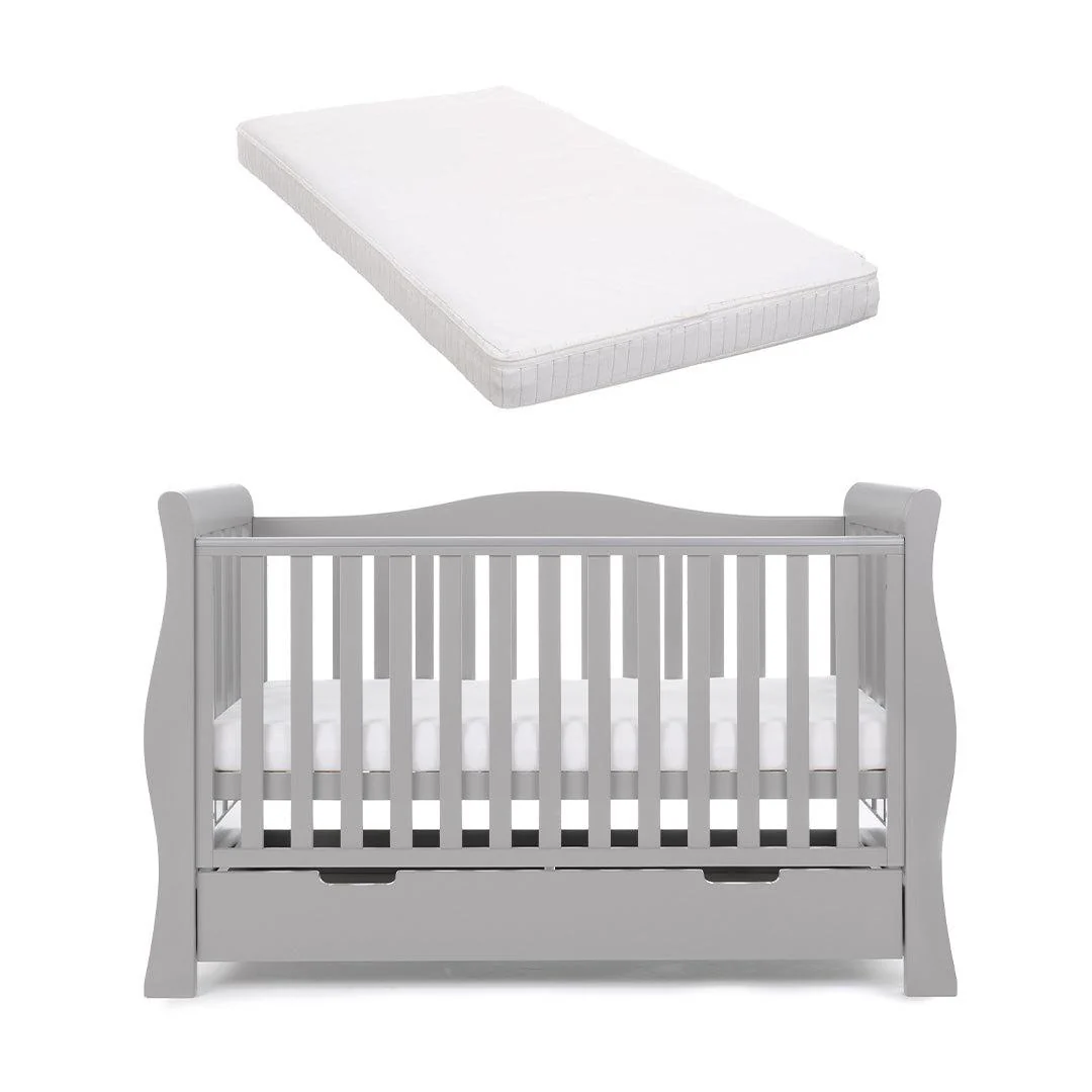 Obaby Stamford Luxe Cot Bed - Warm Grey - Image 8