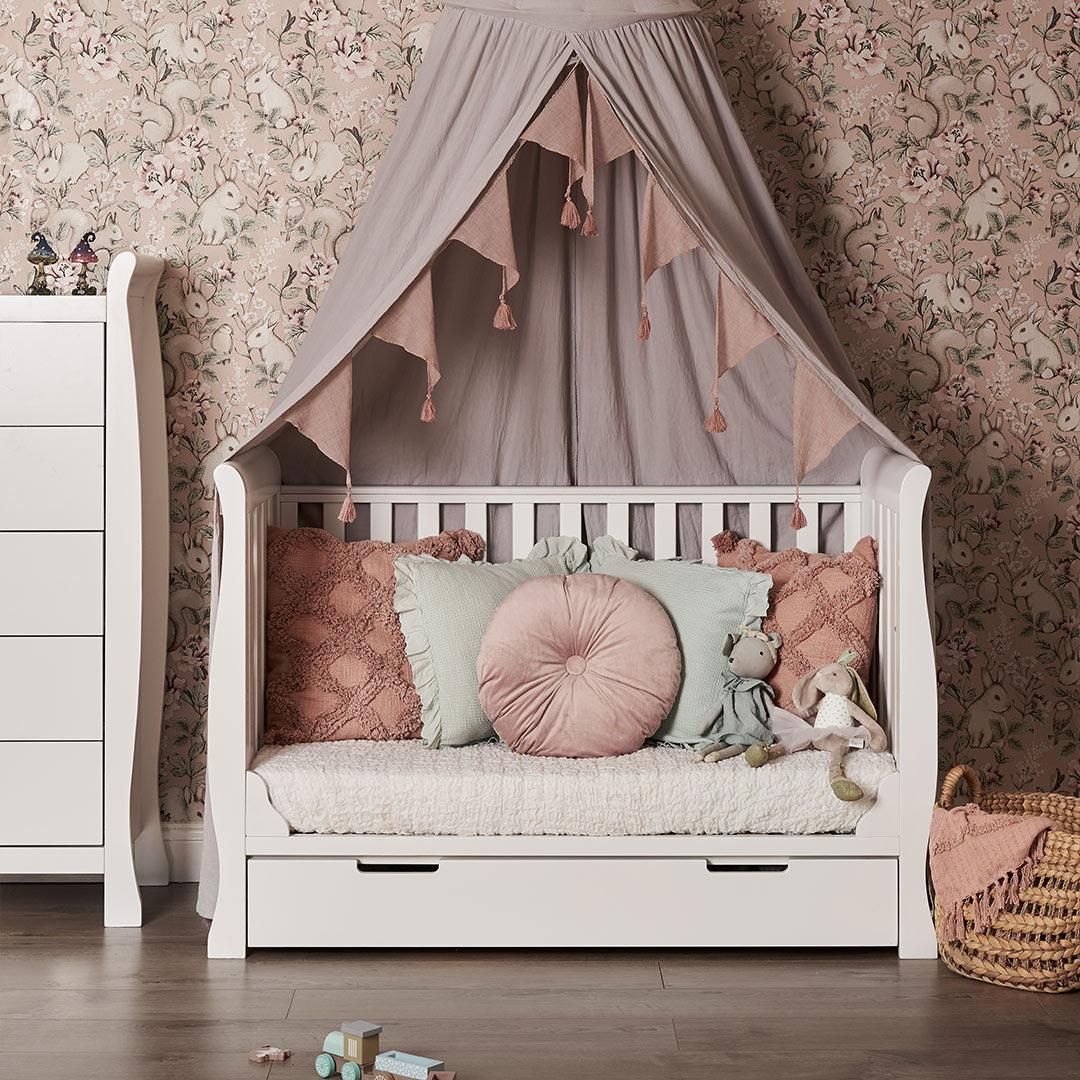 Obaby Stamford Mini Cot Bed - White - Image 3