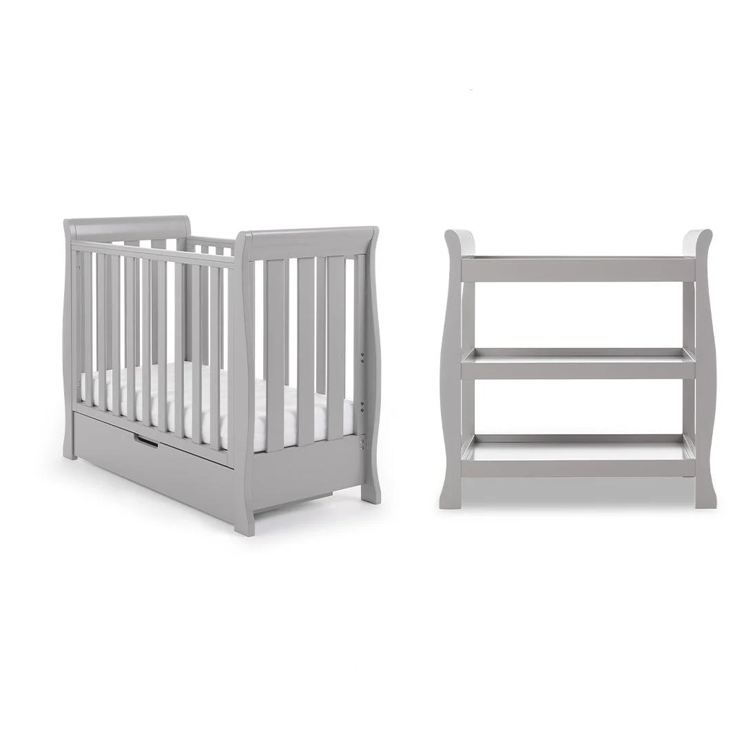 Obaby Stamford Space Saver 2 Piece Room Set - Warm Grey