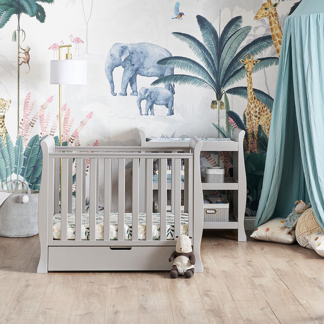 Obaby Stamford Space Saver 2 Piece Room Set - Warm Grey - Image 2