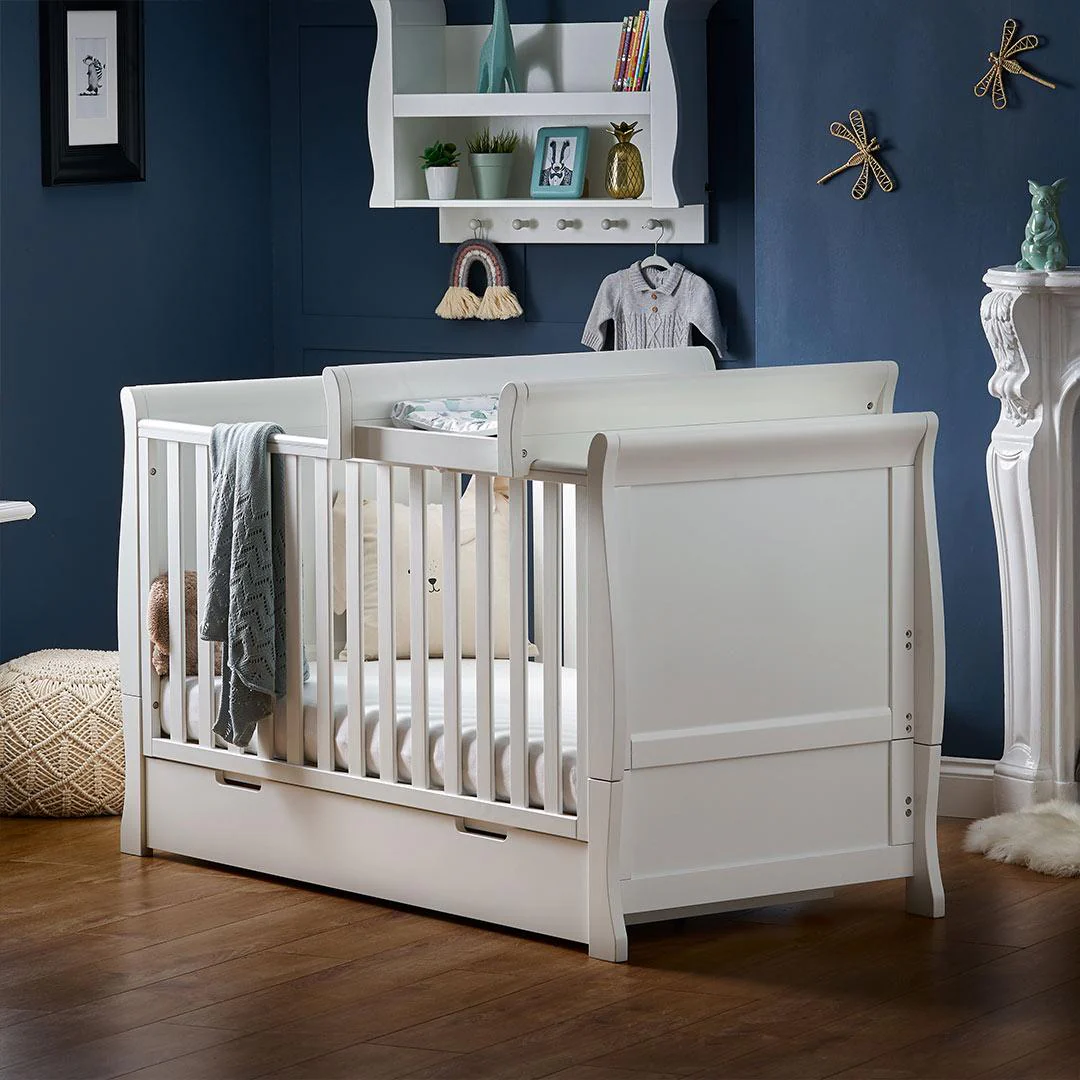 Obaby Stamford Space Saver Cot - White - Image 3