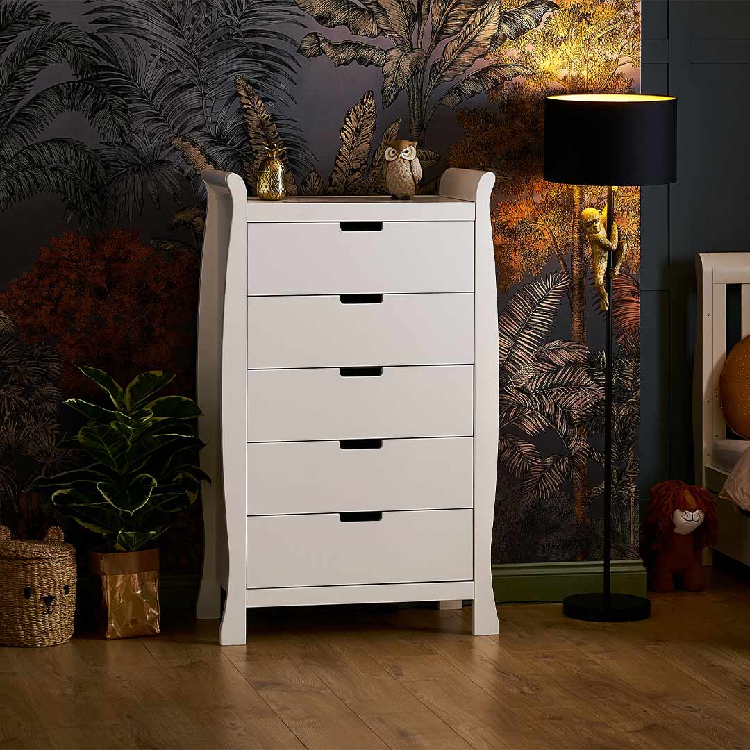 Obaby Stamford Tall Chest Of Drawers - White - Image 2