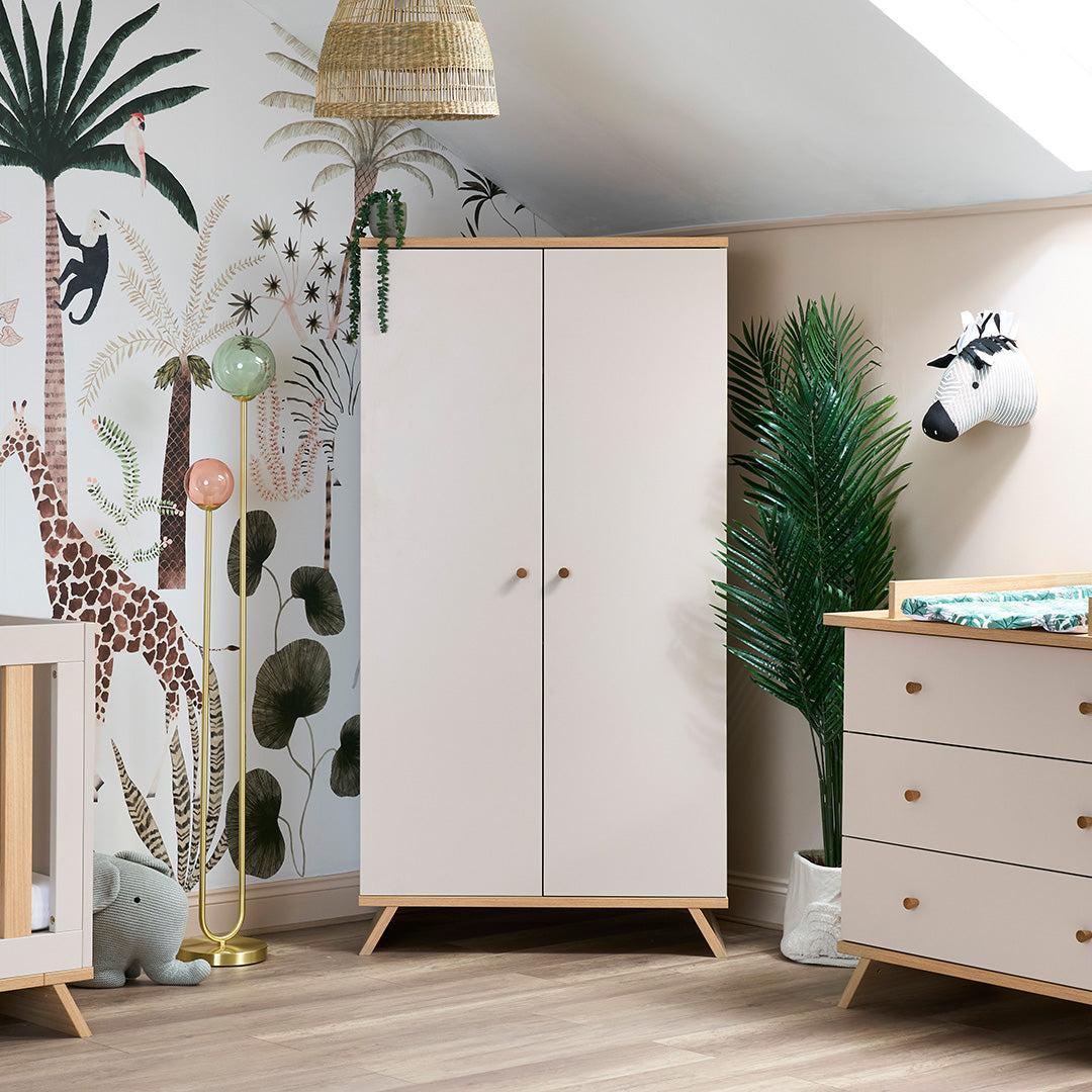 Obaby Thea Double Wardrobe - Latte - Image 2