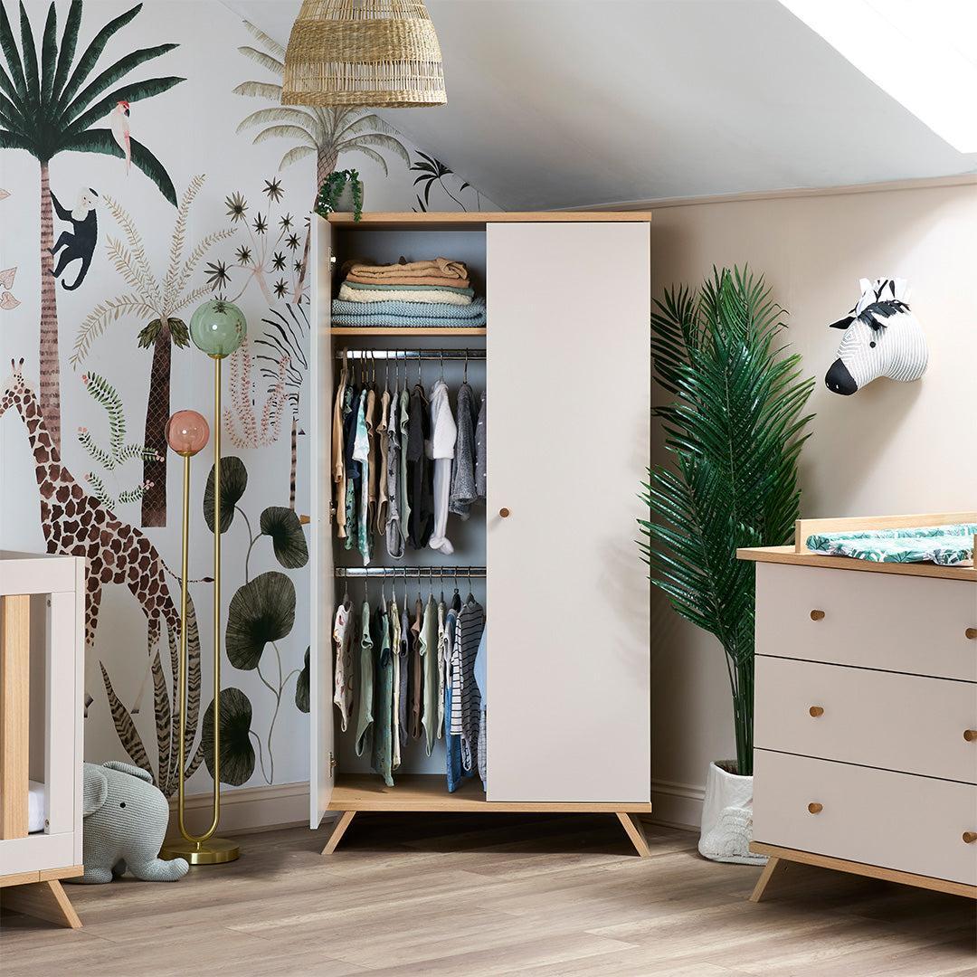 Obaby Thea Double Wardrobe - Latte - Image 3