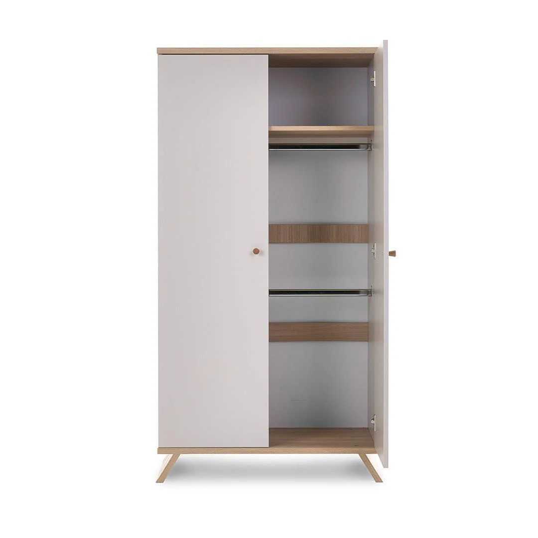 Obaby Thea Double Wardrobe - Latte - Image 4