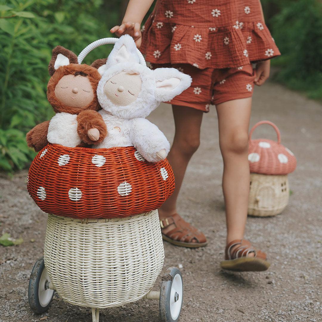 Olli Ella Cozy Dinkums Fox Doll - Finnley - Rust - Image 3