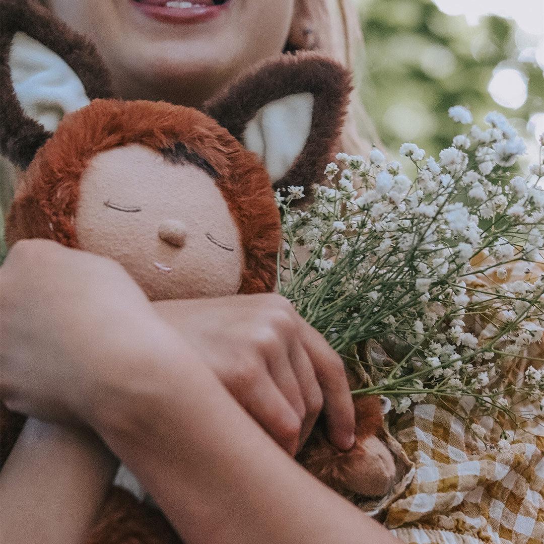 Olli Ella Cozy Dinkums Fox Doll - Finnley - Rust - Image 5