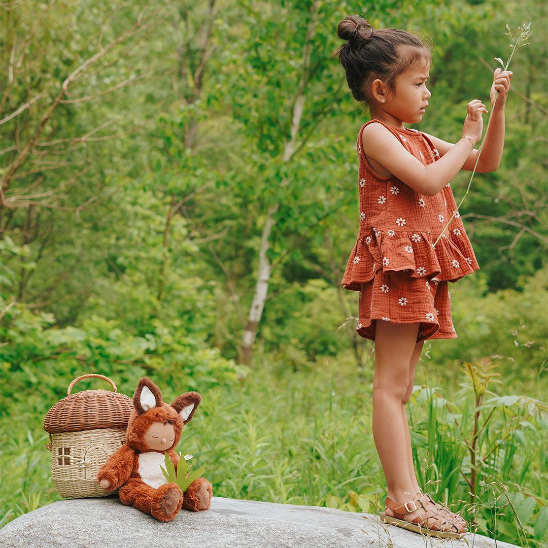 Olli Ella Cozy Dinkums Fox Doll - Finnley - Rust - Image 8