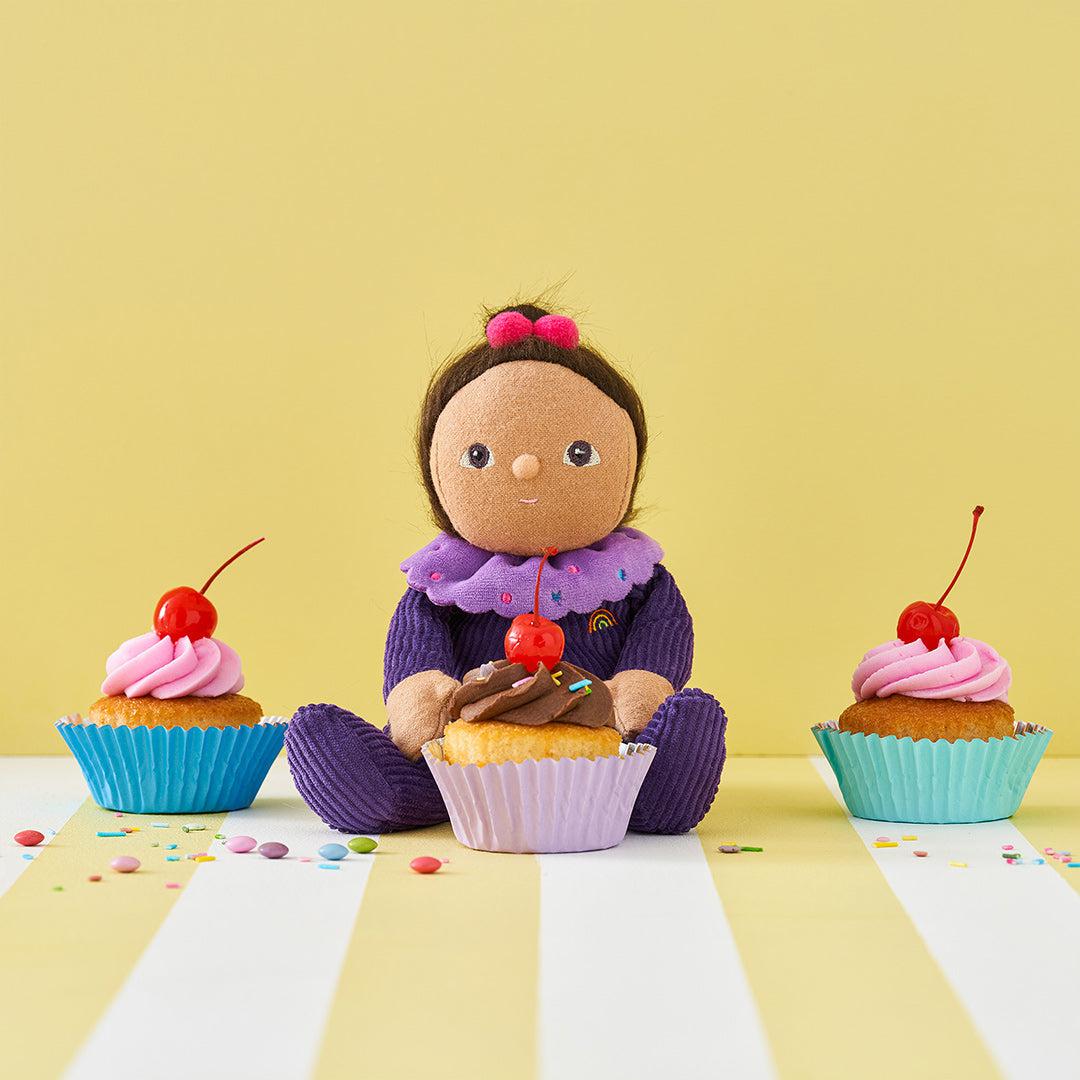 Olli Ella Dinky Dinkum Doll - Freya Fondant - Violet - Image 2