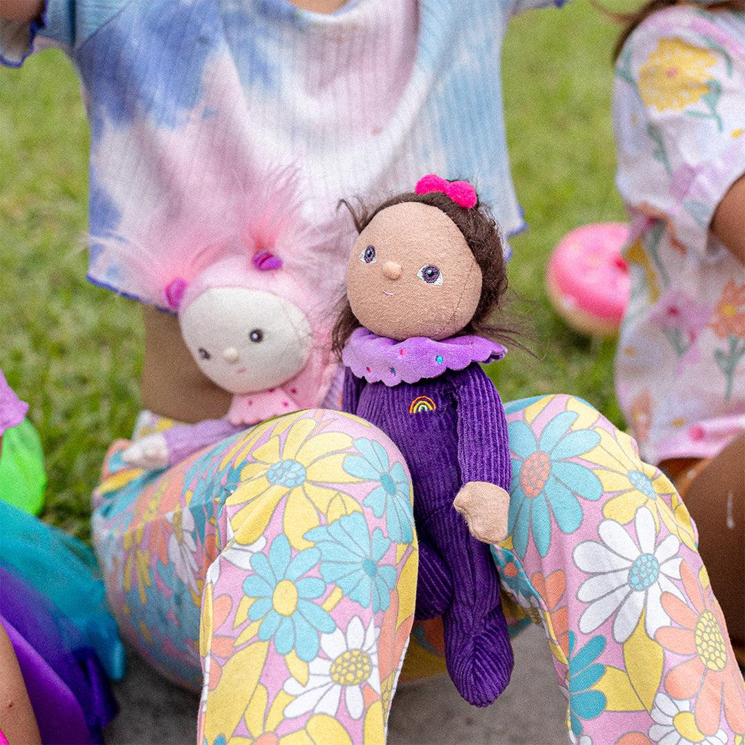 Olli Ella Dinky Dinkum Doll - Freya Fondant - Violet - Image 3