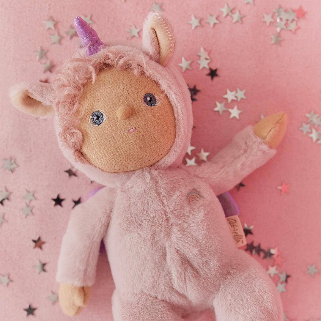 Olli Ella Dinky Dinkum Doll - Una Unicorn - Pink - Image 2