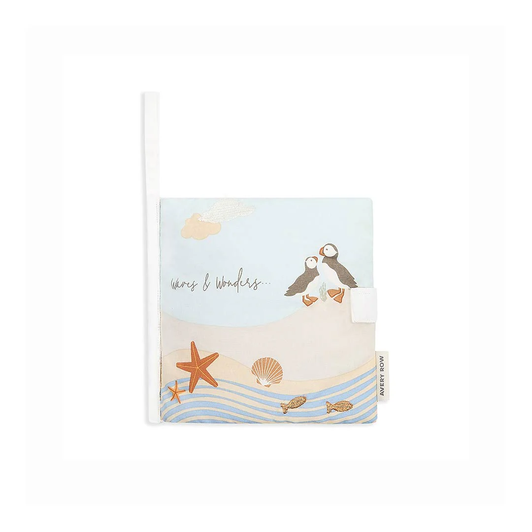 Outlet - Avery Row Fabric Baby Book - Coastline