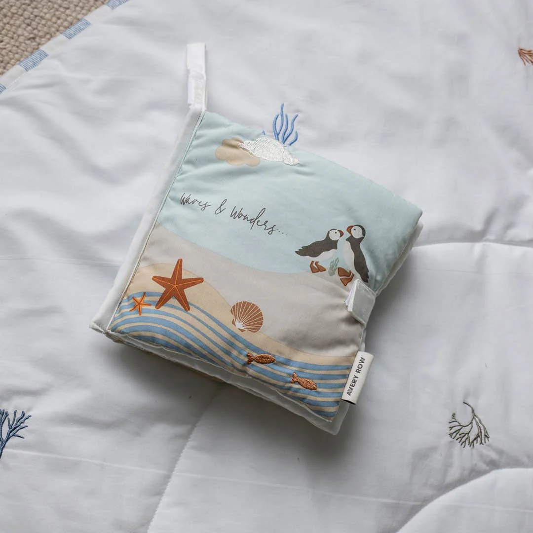 Outlet - Avery Row Fabric Baby Book - Coastline - Image 3
