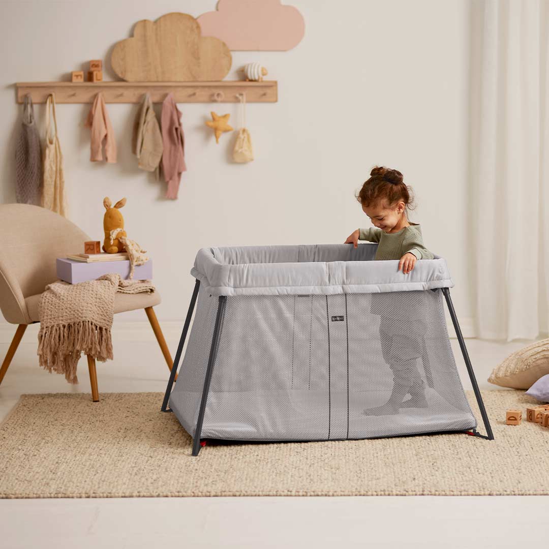 BabyBjorn Travel Cot Light - Silver - Image 6