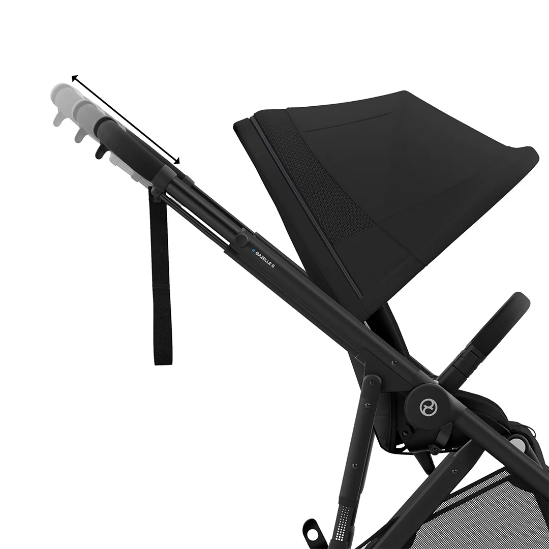 Outlet - CYBEX e-Gazelle S Pushchair - Moon Black - Image 11