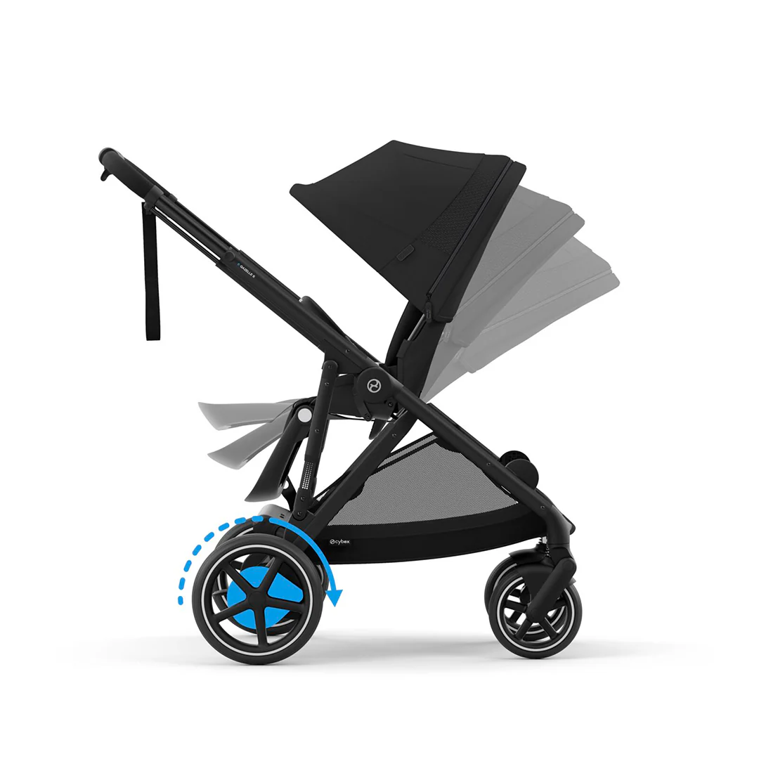 Outlet - CYBEX e-Gazelle S Pushchair - Moon Black - Image 12