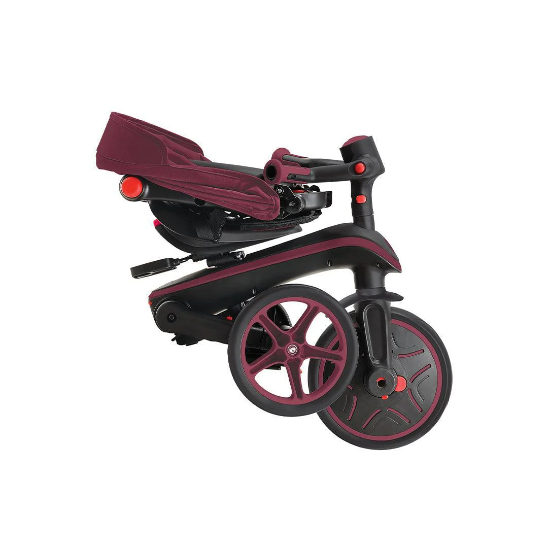 Outlet - Globber Explorer Trike Foldable 4 in 1 - Burgundy - Image 10