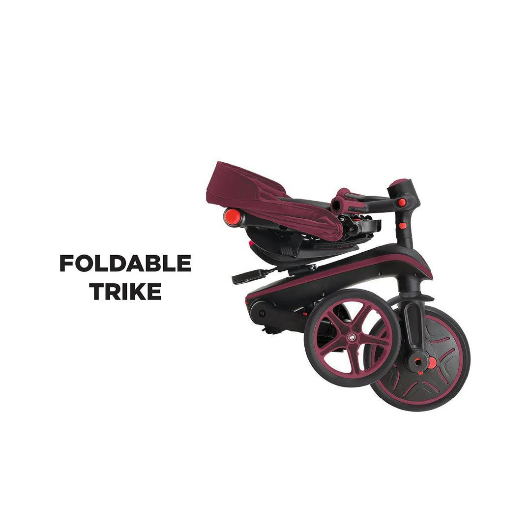 Outlet - Globber Explorer Trike Foldable 4 in 1 - Burgundy - Image 5