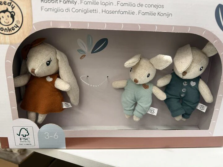 Outlet - Speedy Monkey Rabbit Family Characters - Image 2