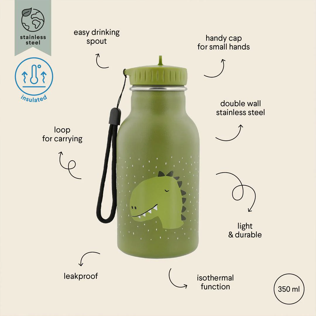 Outlet - Trixie Insulated Drinking Bottle - 350ml - Mr Dino - Image 3
